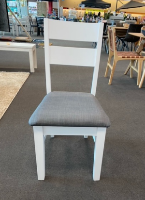 Arctic Dining Chair Grey Padded Seat 3 Only