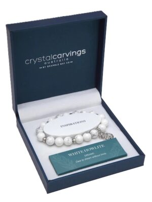 Tree Of Life White Howlite Charm Bracelet