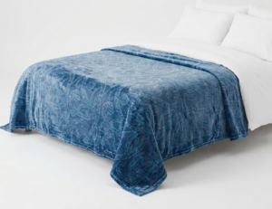 Elements Kowhaiwhai Blanket 180 X 200 Blue