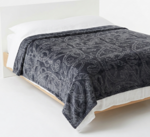 Elements Kowhaiwhai 180 X 200 Blanket Charcoal
