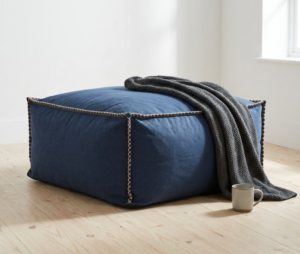 Biba Beanbag Blue 85X85X35Cm Takes 240Lt Unfilled