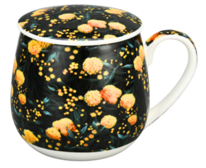 Golden Wattle Tea Infuser Mug