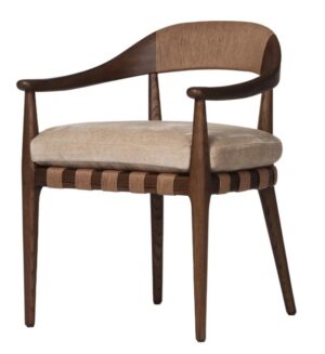 Arcadia Occasional Chair In Ash Wood 580X580X760