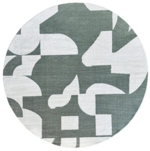 Brax Abstract Olive 2.0M Round Rug