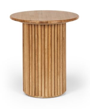 Rho Round Oak Side Table 500X550H