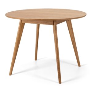 Radius Round Oak Top Dining Table 1000X750H