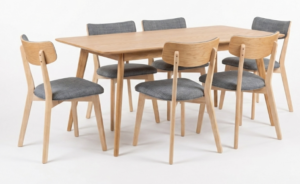 Radius 1600 Dining W/6 Foxton Chairs