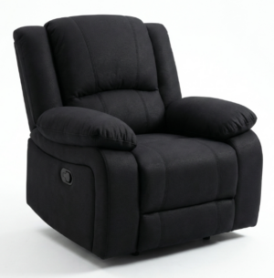 Captain Recliner Chair Rhino Fabric Onyx