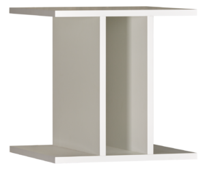 Cubx White 2 Shelf Box Kitset 370X370X370H