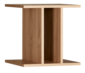 Cubx Oak 2 Shelf Box Kitset 370X370X370H