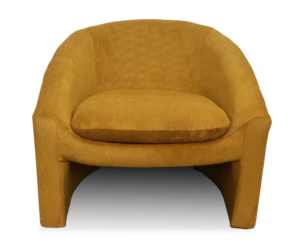 Shackelton Corduroy Occasional Chair Mustard