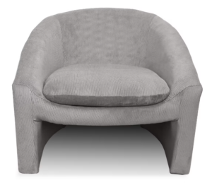 Shackelton Corduroy Occasional Chair Grey