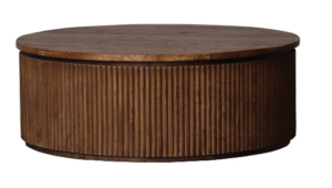 Old Elm Round Coffee Table 1100X1100X400H