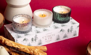 Cypress & Fir Glass Candle Gift Set 3X56G
