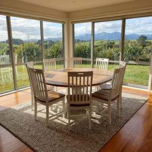 Cintra 1600 Round To Oval 9Pc Ext Dining Suite