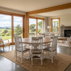 Cintra 1600 Round Top Dining Suite + 6 Chair