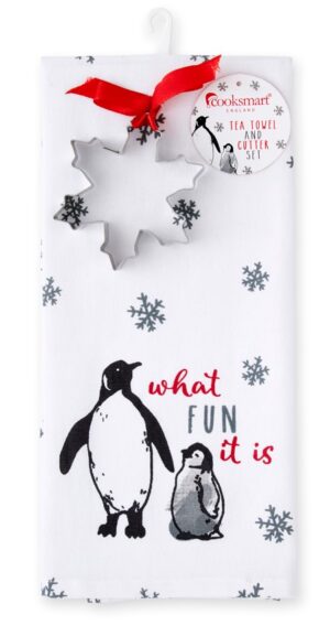 What Fun It Is Tea Towel And Cookie Cutter Set