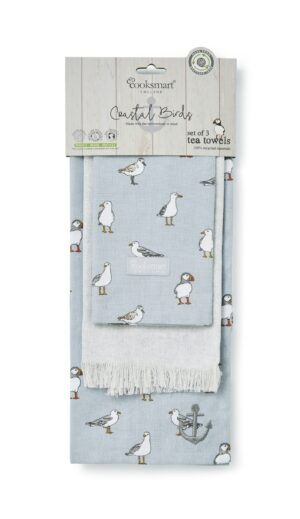 Coastal Birds 3 Pack Tea Towels