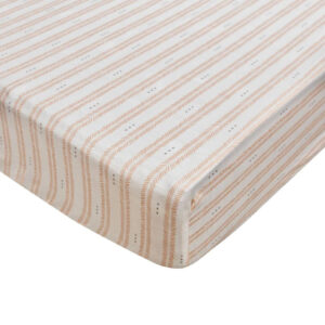 Crane Baby Cot Fitted Sheet Ezra Herringb 132X71