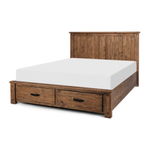 Oberon King Slat Frame W Storage 2183X1850X1200H