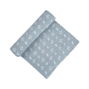 Crane Baby Single Muslin Swaddle Ezra River Dash