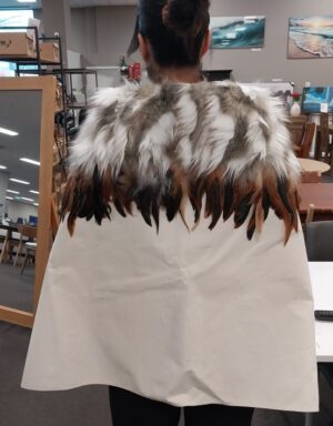 Korowai Duck Cotton Brown Feather Hukapapa 125X70H