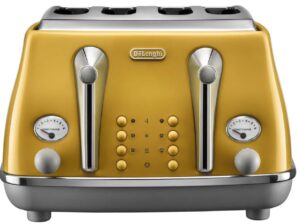 Delonghi Icona Capitals 4 Slice New York Yellow