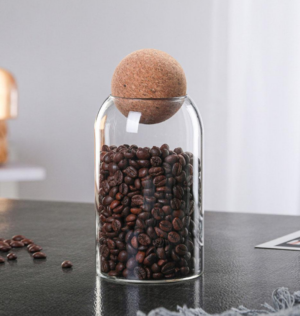 Vitals Storage Glass Jar With Cork