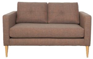 Dianna 2 Seater In Zepel Weave Clay Fabric