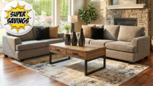 Dover 3 + 2 Seater In Massimo Graphite Fabric