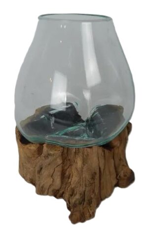 Driftwood Tear Vase Approx 18X25H