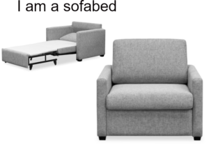 Starscream Single Sofabed Storm 1080X890X900H