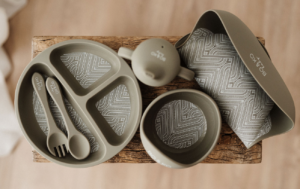 Bo & Ko Baby Essentials Feeding Set - Khaki 6Pc