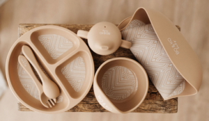 Bo & Ko Baby Essentials Feeding Set - Tan 6Pc