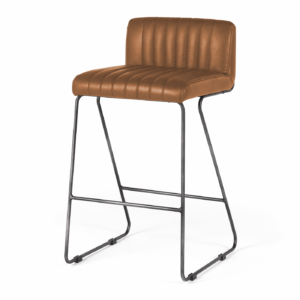 Ferr Barstool Vintage Cognac Pu Metal Legs 2 Only