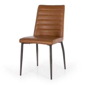 Hansel Vintage Cognac Dining Chair