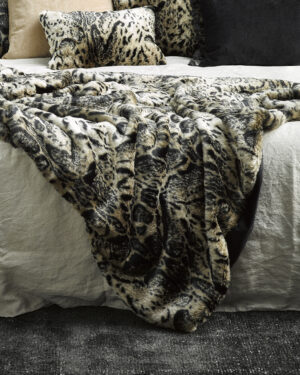 Heirloom African Leopard Acrylic Throw 150X220Cm