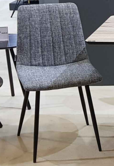 Flynn Grey Upholstered Dining Chair 1 Only