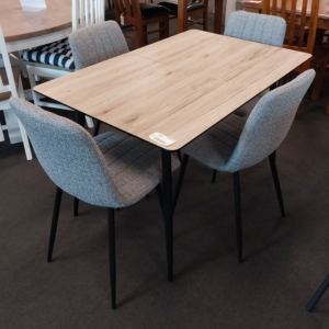 Flynn 5Pc Ext Dining Suite 1.2 To 1.6 +4 Grey Chai