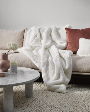 Heirloom Polar Bear Acrylic Throw 150X220Cm