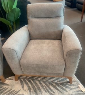 Franco 1 Seater In Ash Grey Fabric 98X96X98H
