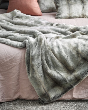 Heirloom Silver Marten Acrylic Throw 150X220Cm