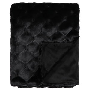 Heirloom Valentina Black Acrylic Throw 150X180Cm
