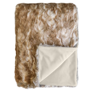 Heirloom Vintage Squirrel Fawn Acrylic Throw 150X1