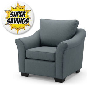 Gardenia Arm Chair In Convoy Charcoal Fab 1020X920