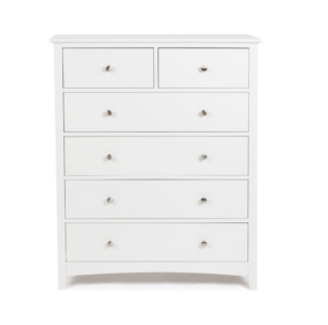 Jessica White 6 Draw Chest 1000X450X1200H