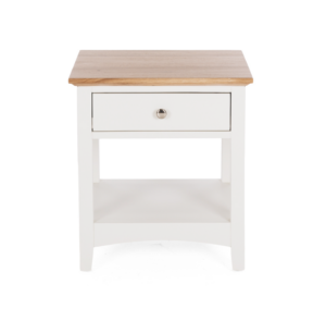 Jessica Light Oak Bedside Cab 1 Draw 500X450X550H