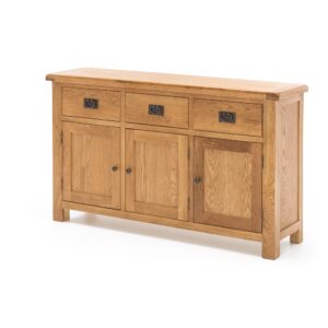 Salisbury Oak 3Dr Buffet Table 1475x400x860