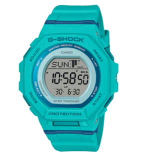 G Shock Green Digital Watch Step Count
