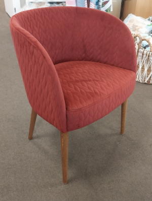 Gomo Tub Chair In Cp Luna Merlot 575X580X775H